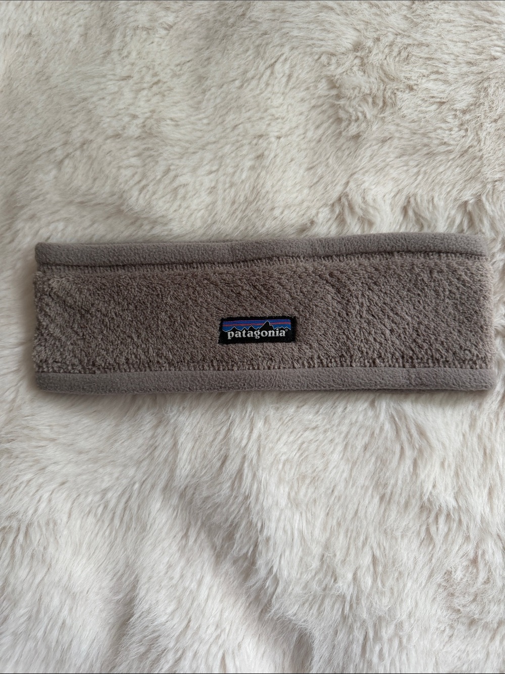 Patagonia Fleece Headband in Taupe Gray